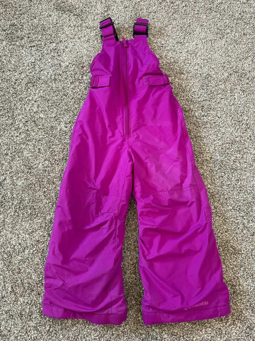 Columbia XXS 4/5 Girls Snow Bibs Overalls Suit Bib Kids Youth Purple